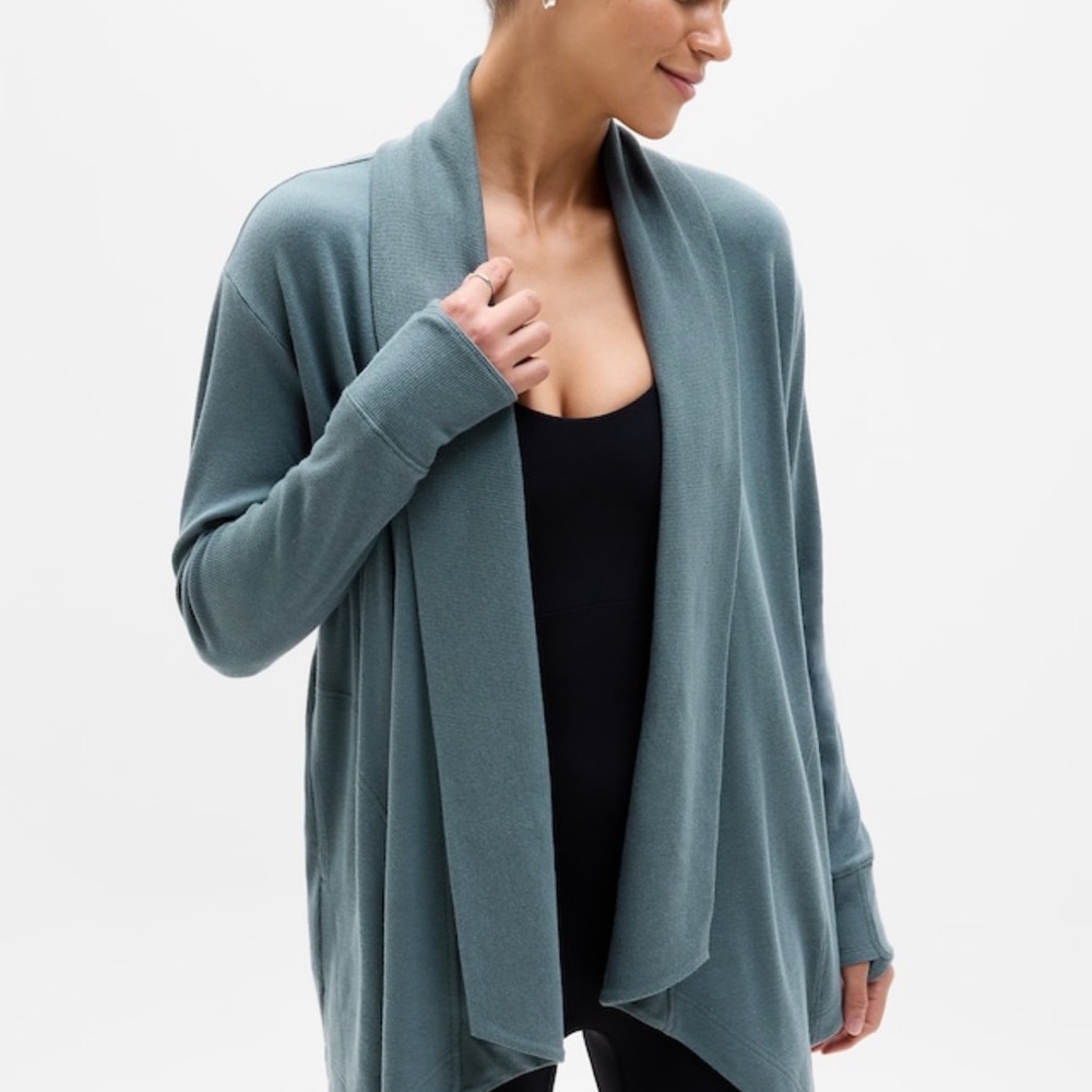 Athleta Women's Teal Open Cardigan